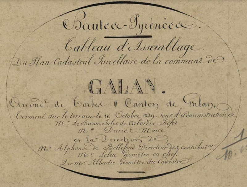 Conférence autour des atlas cadastraux restaurés de Galan et Libaros