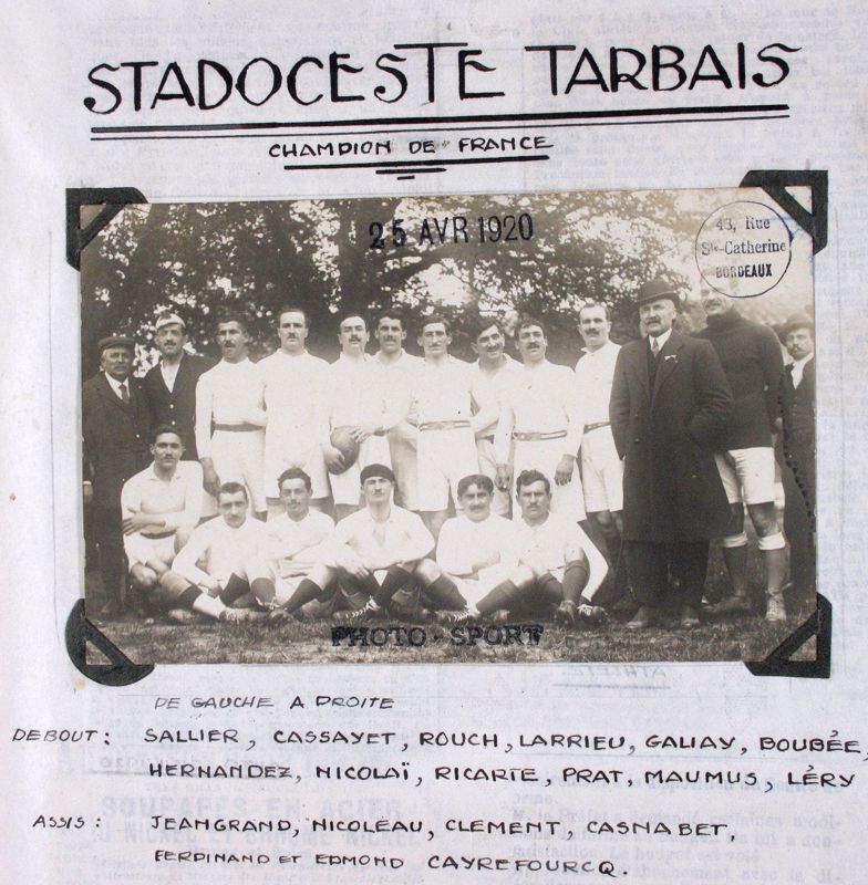 Le Stadoceste Tarbais, champion de France (1920) - 1 J 666