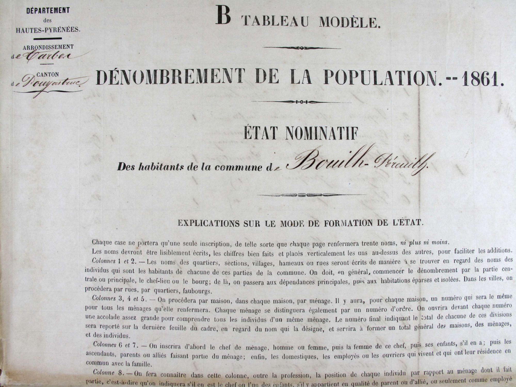 Les listes de recensement sont en ligne !