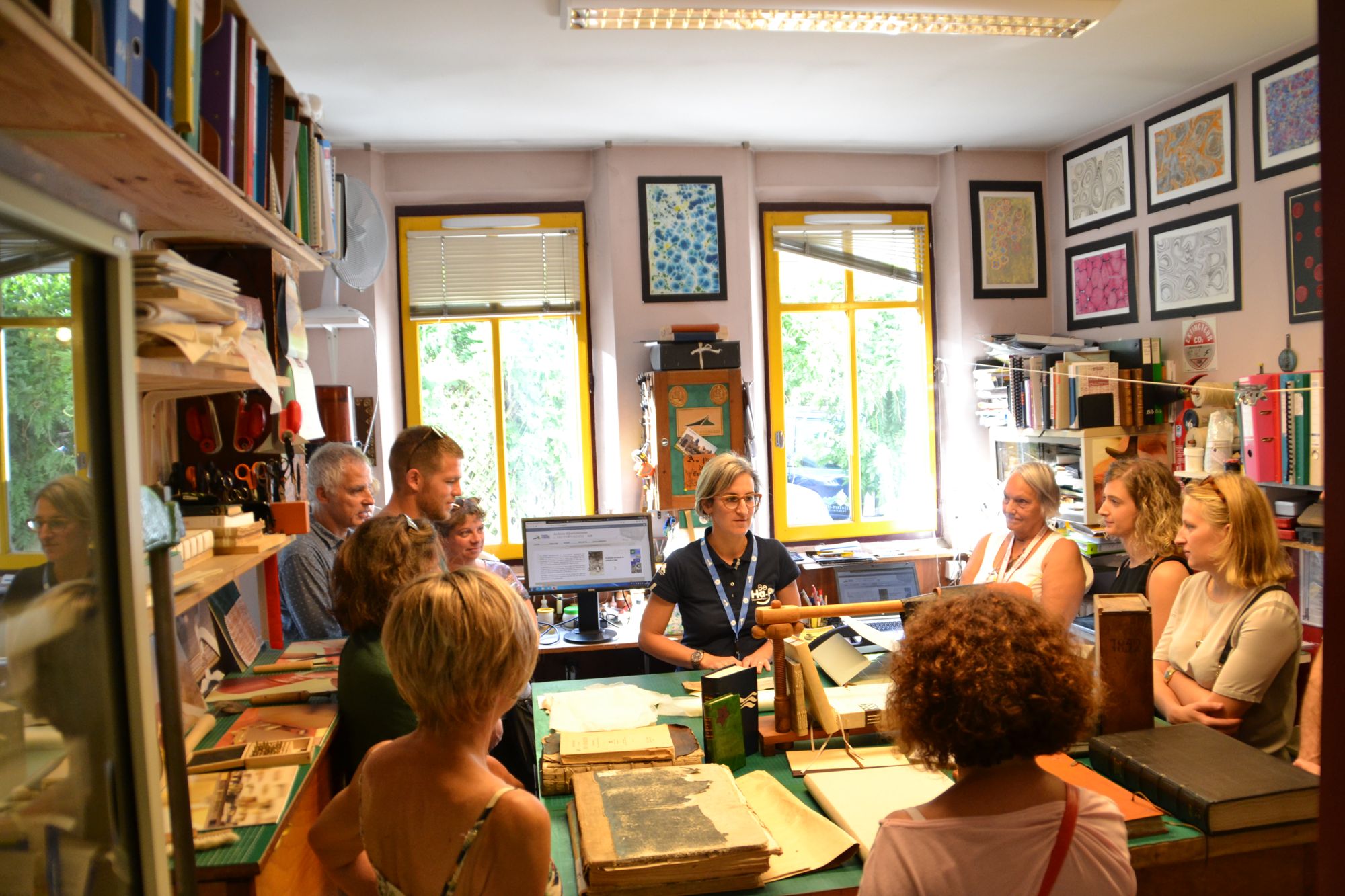 Visite des Archives départementales lors de Journées européennes du patrimoine (2019)